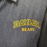 American Vintage Vintage Port & Company Baylor Bears Denim Shirt Button‎ Down Collegiate Size XL Photo 2