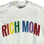 Tinx Rich Mom White Aspen Pride Embroidered Crewneck Pullover Sweatshirt Top M Size M Photo 2