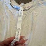 Lululemon  White All It Takes Short Sleeve Tee Nulu Ribbed Photo 2