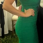 Amazon  Green Bodycon One-Shoulder Dress Photo 0