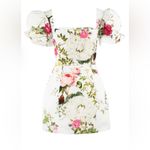 Damaris Bailey Rose Mini Dress Faille Wedding White Floral XL NWT Photo 9