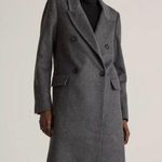 Quince Italian Wool Double-Breasted Coat Heather Charcoal XS NWT Photo 0