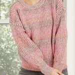 Universal Threads Women’s Space Dye Oversized Cropped Sweater | Size M Photo 0