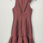 KEEPSAKE The Label Love Light Polka Dot Ruffle Dress Size Small Party Wedding Red Photo 5