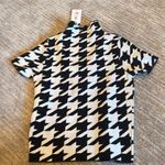 Dynamite Mock Neck Top Houndsooth Photo 1