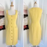 J.Crew  Sophia Tweed Midi Dress Yellow Sz 4 NWT Photo 4