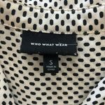 Who What Wear Target  Black & White Polka Dot Sleeveless Blouse Photo 1