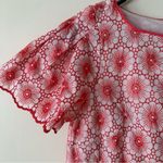 Ann Taylor NWT Eyelet Red and White Shift Dress NO BELT Size XS Photo 8