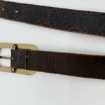 Unbranded Brown Italian Leather Crystal Womens Belt Geometric Boho Size XL USA Photo 6