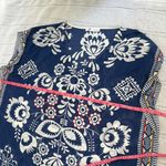 Cupshe Blue and White Boxy Tunic Coverup Photo 8