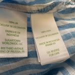 Lilly Pulitzer  light blue & white striped linen tunic top size S Photo 6