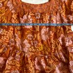 American Eagle New outfitters, orange floral / preppy Blouse size medium Photo 5
