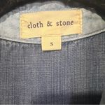 Cloth & Stone  Anthropologie two toned Chambray Shirt Dress NO TIE size small Photo 8