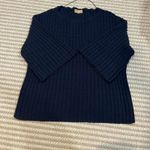 Free People Kenzie Sweater Navy Blue Photo 1