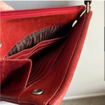 Jack Georges Rust Red Orange Adjustable Strap Leather Purse Brown Photo 2