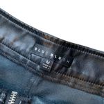 Blue Blush  Women’s M High Waist Vegan Leather Jogger Pants Black‎ Party Baddie Photo 3