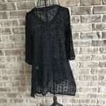 Paula Deen Swimsuit Cover Up Black Oversized XS Photo 3