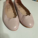 French Sole Jigsaw Scalloped Pink Ballet Flats Size 6 1/2 Photo 1