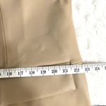BCBGMAXAZRIA NEW  Latte Tan Faux Vegan Leather Oversized Fit Minimalist Blazer L Photo 8