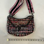 Haute Shore Pink Multicolored Tweed Print Neoprene Shoulder Crossbody Purse Black Photo 5
