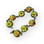 None Floral Resin Sterling Silver Bracelet Photo 0