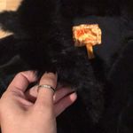 Twill Twenty Two 22 Vintage Y2k Velvet Fur Rabbit Rave Buttons Blazer Crop Fit Flare Photo 6