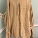 Billie Eilish Happier Than Ever Hoodie XL Tan Sweatshirt Concert Organic Cotton Brown Photo 0