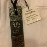 Tru Luxe NWT Jeans 10/30 White Naples Skinny Crop Embellishment on Back Pockets Photo 2