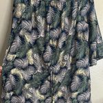 Blue Island Swim Cover Up Dress 3/4 Bell Sleeve Off Shoulder Tassel Tie Sz Large Photo 8