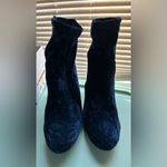 Mossimo Supply Co . Women's Dania Velvet Bootie Boots - Blue - Size 11 Photo 3
