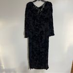 Dana Buchman Women’s Long Sleeve Black Lace & Velvet Dress Size 12 Silk Blend Photo 14