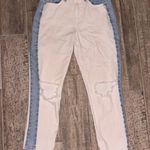 PacSun 90s Boyfriend Two Tone Blue/White Ripped Jeans Women’s Sz 26 Photo 0