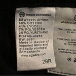 AG Adriano Goldschmied ADRIANO GOLDSCHMIED 28R The Farrah Skinny Ankle High Rise Coated Jeans Black Photo 4