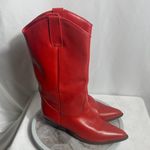 Arizona Jeans Arizona Jean Co Red Leather Western Cowboy Boots Pointed Toe Women’s 8.5 M Photo 1