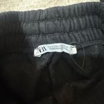 ZARA  women’s black matching sweat set hoodie size medium pants size small Photo 1