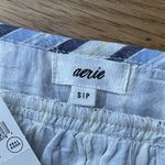 Aerie  Striped Tiered Maxi Dress Small Blue Neutral NEW Casual Coastal Nautical Photo 6