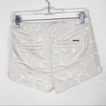 Abercrombie & Fitch Abercrombie White Floral Jacquard Shorts Photo 1