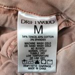 Driftwood Women’s Boho Pink Embroidered Ankle Drawstring Rolled Hem Pants Photo 9