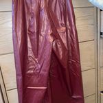 SheIn Maroon Leather Pants From Photo 0