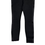 J.Crew Gigi Ponte Knit Black Leather Tuxedo Stripe Ankle Pants 00 Black #3272 Photo 2
