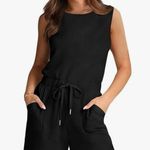 Amazon XIEERDUO Black Short Sleeve Romper Size Small Photo 0