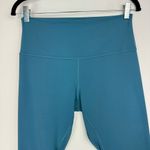 Lululemon  Align High Rise Crop Leggings Sz 10 Blue Green Nulu Photo 4