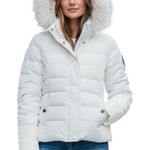 Abercrombie & Fitch 🔃 Women’s White Puffer Jacket Photo 0