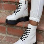 Unionbay Kiwi Leather Platform Combat Boots Photo 0