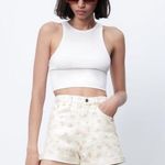 ZARA Printed Mom Fit Roller Shorts NWT Photo 0