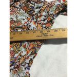 Tahari  Floral Print Mock Neck Puff Sleeve Peplum Blouse M M Photo 4