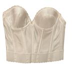 Carnival White Low Plunge longline Bustier Bra 203 strapless Womens 34A Bride Size undefined Photo 0