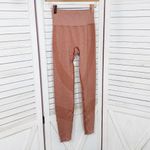 PINK - Victoria's Secret Pink by Victorias Secret Seamless Heathered Mid Rise Leggings Pumpkin Orange XS Photo 1