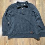 L.L.Bean large gray quilted 1/4 zip Photo 0