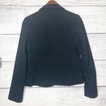 Calvin Klein  Black Cropped Zipper Pocket Blazer Jacket Size Medium Photo 4